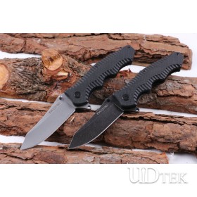 FOX folding camping knife with steel and G10 handle UD404871 